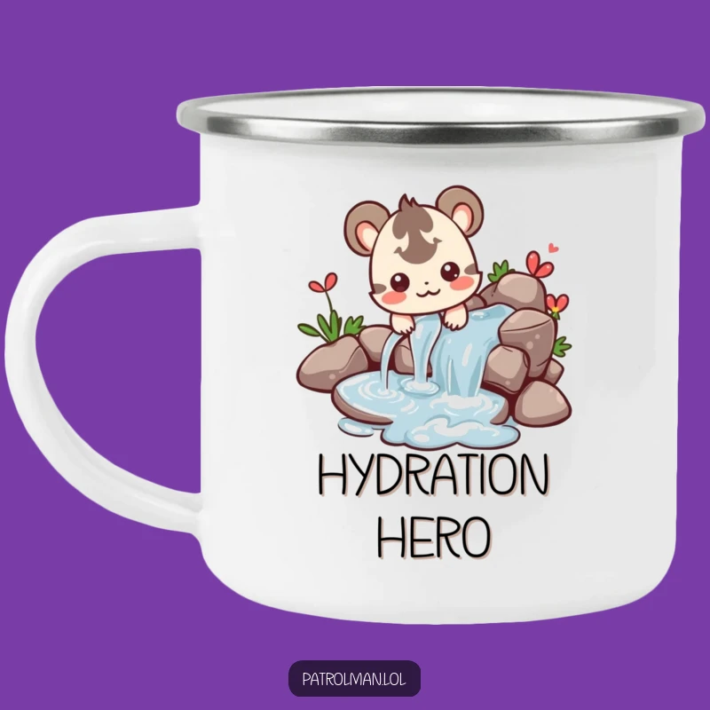 Funny Creature Water Enamel Camping Mug - Hilarious Gift for River Lovers