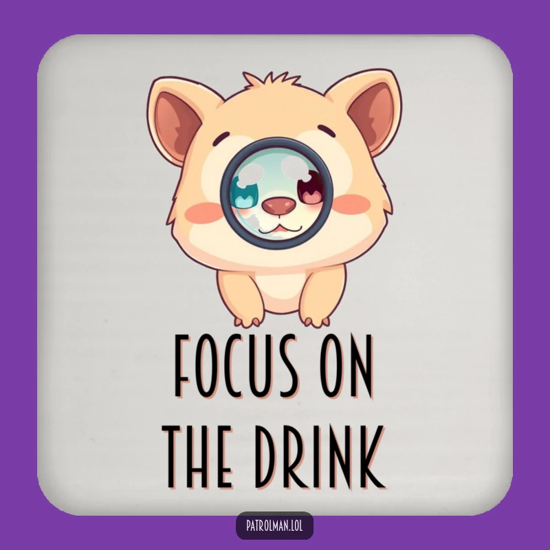 Funny Creature Magnifying Coaster Set - Protect Tables with Humorous Detail