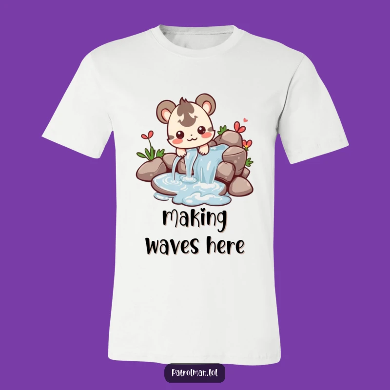 Funny Creature Water T-Shirt - Happy Director Graphic Tee